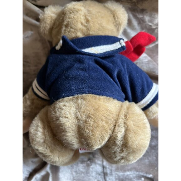 VTG Bialosky & Friends Gund 6" Plush Teddy Bear Sailor Scarf Stuffed Tags 1982 - Picture 12 of 16